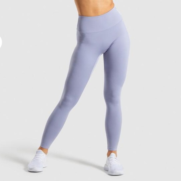 Gymshark Pants - Gymshark (NWOT) Light Blue Training Leggings Small